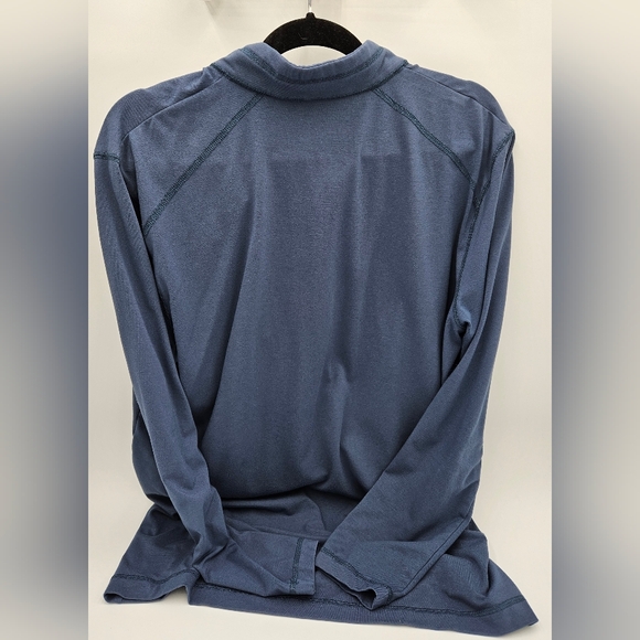 Ridgecut Toughwear Blue Quarter-Zip Performance Pullover Chest Pocket Size L - Picture 2 of 16